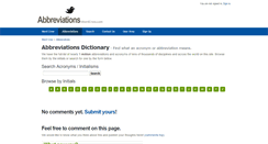 Desktop Screenshot of abbreviations.wordcrow.com